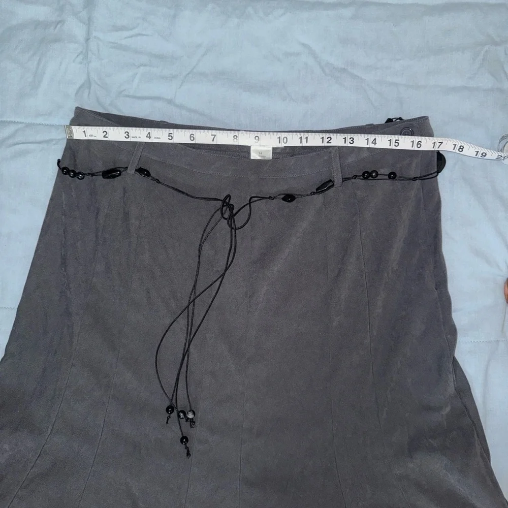 Dressbarn Gray A-Line Skirt - Picture 6 of 8